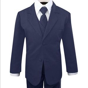 5 piece classic fit no tail formal dress suit for toddler